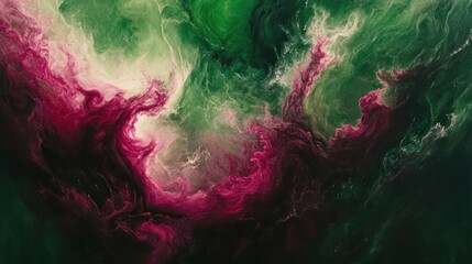 Poster - Abstract swirling nebula cosmic art vibrant colors