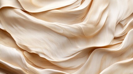 Aufkleber - Abstract Beige Fabric Swirling Softly