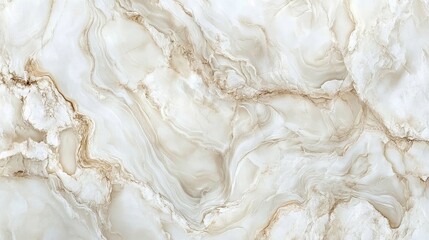 Poster - Soft neutral marble texture with fluid swirls, ideal for creating sophisticated, elegant backgrounds in contemporary design and architecture
