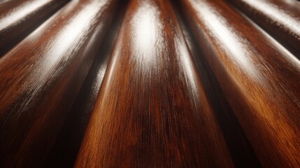 Poster - Dark Brown Wood Grain Texture Abstract Background