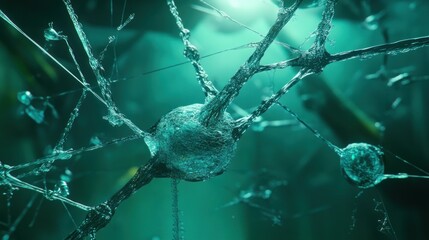 Poster - A Detailed Visualization Of A Single Neuron Cell