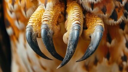 Poster - Majestic Owls Talons Close Up View