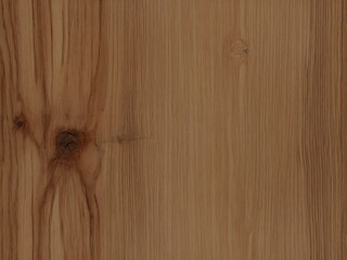 Close-up Texture of Wood with a Warm Natural Brown Color, Showcasing a Straight Wood Grain Pattern and Knot Details for an Interior Design Background