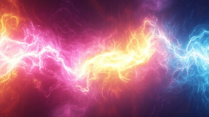Poster - Abstract Energy Plasma Streams Flowing Together