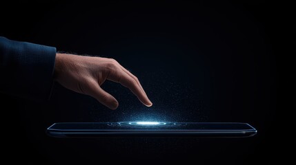 Poster - Futuristic Touch Interaction with Digital Screen in Dark Environment