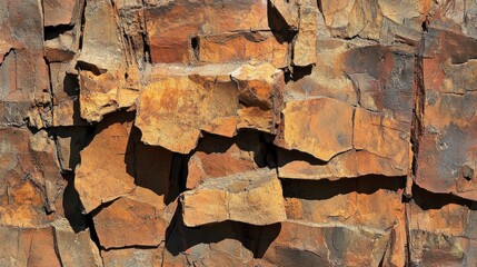 Poster - Abstract Texture Of Weathered And Fragmented Rock Surface