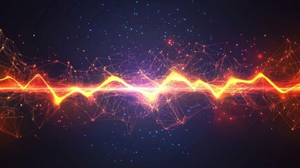 Poster - Abstract Energy Wave Network Visualization