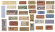 © Roberto Sorin - A collection of vintage admission ticket on white background