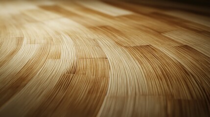 Poster - Light Brown Wooden Surface With Curved Grain