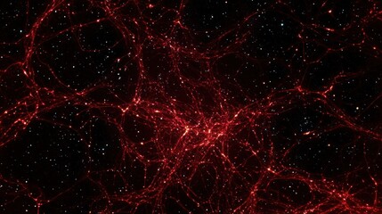 Poster - Cosmic Web Red Filaments Interstellar Space