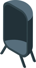 Poster - Isometric smart speaker with virtual assistant providing hands free control and convenience