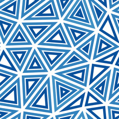 Poster - triangulation geometric shapes background. big triangles size. multiple repeated inner triangles. si