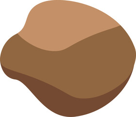 Poster - Smooth, flowing, and earthy brown blob creating a sense of natural elegance