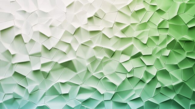 Abstract green graphic polygon texture with copy space for your design, advertise and banner concept