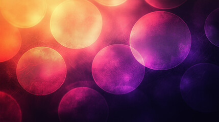 Wall Mural - A colorful background with many small circles of different colors
