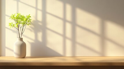 Aufkleber - Minimalist Home Decor Featuring Plant In Vase