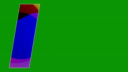 Wall Mural - TEXT GRADIENT green screen animation