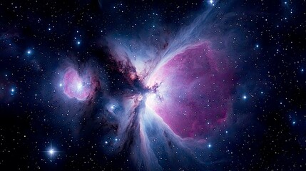 Wall Mural - cosmic nebula: a breathtaking view into the vast expanse of the universe, showcasing vibrant colors 