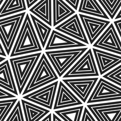 Poster - triangulation geometric shapes background. big triangles size. multiple repeated inner triangles. bl