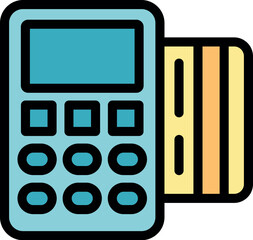 Poster - Credit card being processed by a pos terminal, showcasing modern banking technology and electronic payment methods