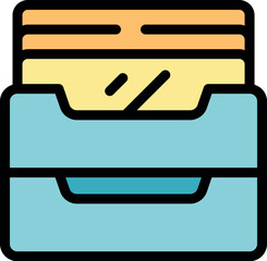 Poster - Archive box keeping files and documents organized, ideal for office administration and efficient record management