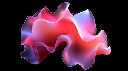 Aufkleber - abstract pink and purple fluid wave form