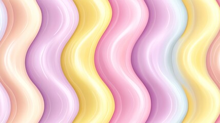 Aufkleber - Abstract Pastel Wave Pattern Background Design