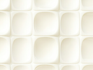 Aufkleber - Seamless ivory texture with simple geometric pattern creating soft, elegant background. design features rounded square shapes in subtle, minimalist style