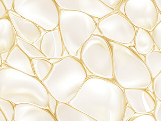 Aufkleber - Abstract ivory texture with seamless pattern featuring organic shapes and smooth curves, creating fluid and elegant design