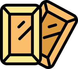 Poster - Gold bars illustrating investment, savings, wealth, and financial security