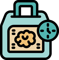 Poster - Lunchbox ensuring food freshness, ready for consumption at the appropriate time