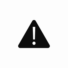 Poster - Warning danger alert caution icon vector sign