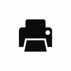 Poster - Print document paper printer icon vector sign