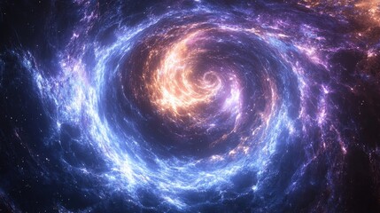 Poster - Cosmic swirl nebula, space background, energy, science fiction