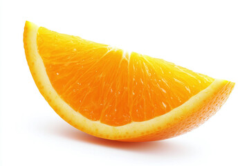 Canvas Print - A close-up of a sliced orange, with the bright orange pulp visible and a yellow rind, a fresh fruit.