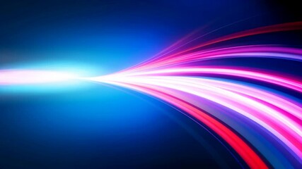 Poster -  Abstract background with colorful lines and a sense of motion