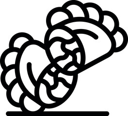 Poster - Running turkey legs for thanksgiving or christmas dinner menu