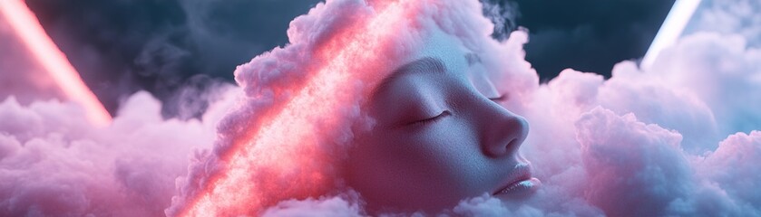 Poster - A surreal celestial body floats in the vast cosmic void, appearing like a darkened sun surrounded by soft glowing edges, creating a mesmerizing visual experience