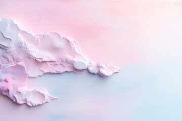 Poster - a soft watercolor interpretation of a dreamy sky showcases blending shades of pink, blue, and purple