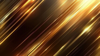 Poster - abstract background with golden diagonal lines in motion for creative and professional use in variou