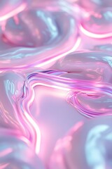 Poster - Vibrant pink and blue cosmic swirls combine with pulsating light beams that resemble sound waves, creating an energetic atmosphere reminiscent of a high-energy space party