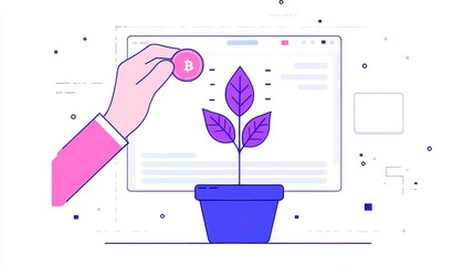 Poster - Blockchain Ecosystems for Trust in Digital Transactions, featuring clean lines, ample copy-space, minimalist design, and a focus on secure, decentralized interactions.