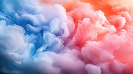 Poster - Abstract colorful ink swirls background