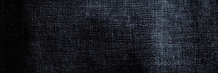 Poster - Dark Grunge Fabric Texture with Black and Gray Tones for Background and Design Use in Creative Projects and Visual Media