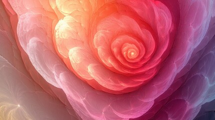 Aufkleber - Abstract swirling rose, warm colors, background texture, design element
