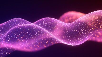 Poster - Pink glitter wave abstract background