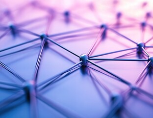 Poster - Network Connections: Nodes and Links Interconnect Globally, Forming a Complex System Efficiently.