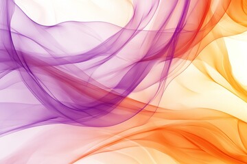 Poster - Abstract Purple and Orange Waves Flow Seamlessly, Creating a Vibrant and Soothing Digital Artwork for Backgrounds
