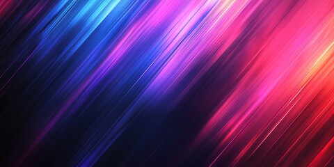 Poster - Vibrant Diagonal Lines Abstract Background, Dynamic Colorful Streaks, Glowing Neon Hues, Bold Graphic Design Elements