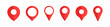 © Mohammad - Location map pin icons set. Modern map marker collection. Pinpoint. Location pin icon. Map pin place marker. Map marker pointer icon. GPS location symbol. transparent background